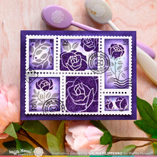 Load image into Gallery viewer, Waffle Flower - Postage Collage Love Stamp Set