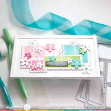 Load image into Gallery viewer, Waffle Flower - Postage Collage Mini Slimline Blocks Stencil