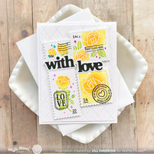 Load image into Gallery viewer, Waffle Flower - Postage Collage Love Stamp Set