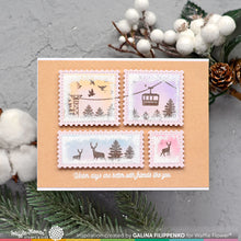 Load image into Gallery viewer, Waffle Flower - Postage Collage Mini Slimline Die