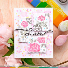 Load image into Gallery viewer, Waffle Flower - Bokeh Heart Stencil