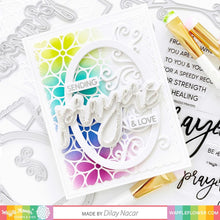 Load image into Gallery viewer, Waffle Flower - Oversized Prayers Combo - Stamp Set and Die Set Bundle