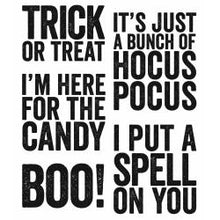 Load image into Gallery viewer, Stampers Anonymous - Tim Holtz - Halloween - Cling Mounted Rubber Stamps - Bold Frights