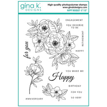 Load image into Gallery viewer, Gina K Designs - Arjita Singh - Happy Bouquet Stamp Set