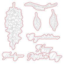 Load image into Gallery viewer, Honey Bee Stamps - Layering Wisteria - Stamp Set and Die Set Bundle