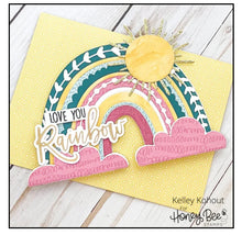 Load image into Gallery viewer, Honey Bee Stamps - Honey Cuts - Rainbow Hot Foil Plate