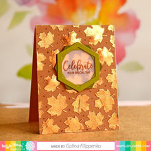 Load image into Gallery viewer, Waffle Flower - Maple Leaf Background Stencil