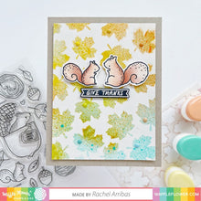 Load image into Gallery viewer, Waffle Flower - Maple Leaf Background Stencil