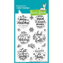 Load image into Gallery viewer, Lawn Fawn - Magic Holiday Messages Stamp and Die Bundle