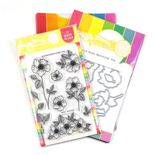 Load image into Gallery viewer, Waffle Flower - Wild Rose Combo - Stamp Set and Die Set Bundle