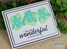 Load image into Gallery viewer, Gina K Designs - Wonderful In Every Way - Stamp Set and Die Set Bundle