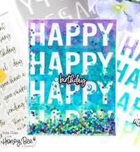 Load image into Gallery viewer, Honey Bee Stamps - Happy Happy Happy - Stamp Set and Die Set Bundle
