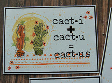 Load image into Gallery viewer, Stampers Anonymous - Tim Holtz - Cling Mounted Rubber Stamp Set - Mod Cactus