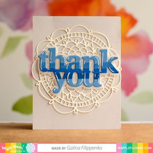 Load image into Gallery viewer, Waffle Flower - Oversized Thank You Print Die