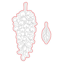 Load image into Gallery viewer, Honey Bee Stamps - Layering Wisteria Add On - Stamp Set and Die Set Bundle