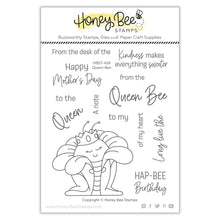 Load image into Gallery viewer, Honey Bee Stamps - Queen Bee - Stamp Set and Die Set Bundle