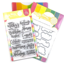 Load image into Gallery viewer, Waffle Flower - Essential Celebrations - Stamp Set and Die Set Bundle