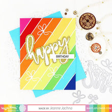 Load image into Gallery viewer, Waffle Flower - Oversized Happy Combo - Stamp Set and Die Set Bundle