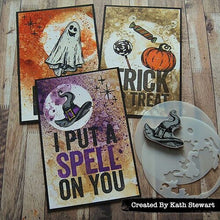 Load image into Gallery viewer, Stampers Anonymous - Tim Holtz - Halloween - Cling Mounted Rubber Stamps - Bold Frights