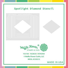 Load image into Gallery viewer, Waffle Flower - Spotlight Diamond Stencil