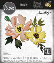 Load image into Gallery viewer, Sizzix - Tim Holtz - Thinlits Dies - Brushstroke Flowers #1
