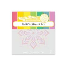 Load image into Gallery viewer, Waffle Flower - Mandala Stencil Combo