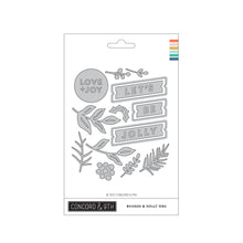 Load image into Gallery viewer, Concord & 9th - Boughs & Holly - Stamp, Die and Stencil Bundle