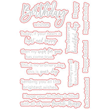 Load image into Gallery viewer, Honey Bee Stamps - Birthday Wishes - Stamp Set and Die Set Bundle