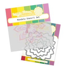 Load image into Gallery viewer, Waffle Flower - Mandala Stencil Combo