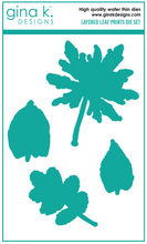 Load image into Gallery viewer, Gina K Designs - Layered Leaf Prints - Stamp Set and Die Set Bundle
