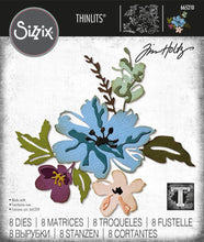 Load image into Gallery viewer, Sizzix - Tim Holtz - Thinlits Dies - Brushstroke Flowers #2