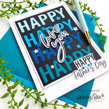 Load image into Gallery viewer, Honey Bee Stamps - Honey Cuts - Happy Happy Happy A2 Cover Plate