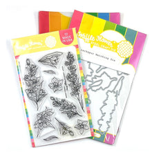 Load image into Gallery viewer, Waffle Flower - Larkspur Combo - Stamp Set and Die Set Bundle