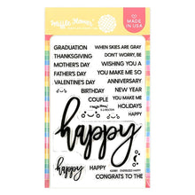 Load image into Gallery viewer, Waffle Flower - Oversized Happy Combo - Stamp Set and Die Set Bundle