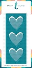 Load image into Gallery viewer, Trinity Stamps - Slimline Tall Heart Trio Die