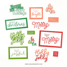 Load image into Gallery viewer, Concord & 9th - Festive Phrases - Stamp and Die Bundle