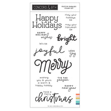 Load image into Gallery viewer, Concord & 9th - Festive Phrases - Stamp and Die Bundle