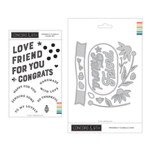 Load image into Gallery viewer, Concord & 9th - Friendly Florals - Stamp and Die Bundle