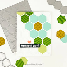 Load image into Gallery viewer, Concord & 9th - Honeycomb Patterns - Stamp and Die Bundle