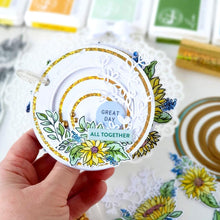 Load image into Gallery viewer, Pinkfresh Studio - Sunflowers - Stamp, Die, Stencil and Washi Tape Bundle