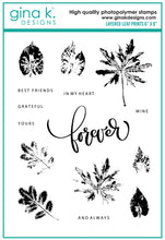 Load image into Gallery viewer, Gina K Designs - Layered Leaf Prints - Stamp Set and Die Set Bundle