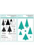 Load image into Gallery viewer, Gina K Designs - Holiday Trees - Stamp Set and Die Set Bundle
