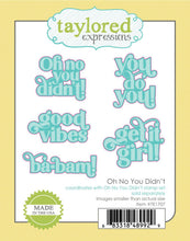 Load image into Gallery viewer, Taylored Expressions - Oh No You Didn't - Stamp Set and Die Set Bundle