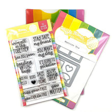 Load image into Gallery viewer, Waffle Flower - Safe At Home Combo - Stamp Set and Die Set Bundle