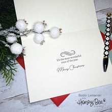 Load image into Gallery viewer, Honey Bee Stamps - Inside: Holiday Sentiments - Stamp Set and Die Set Bundle