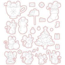 Load image into Gallery viewer, Honey Bee Stamps - Merry Little Mice - Stamp Set and Die Set Bundle
