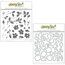 Load image into Gallery viewer, Honey Bee Stamps - Painted Blooms - Stamp Set and Die Set Bundle