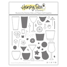 Load image into Gallery viewer, Honey Bee Stamps - Raise A Glass - Stamp Set, Die Set and Stencil Bundle