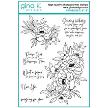 Load image into Gallery viewer, Gina K Designs - Spring Bouquets - Stamp Set and Die Set Bundle