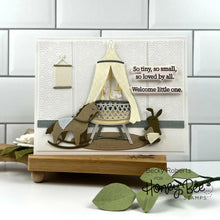 Load image into Gallery viewer, Honey Bee Stamps - Inside: Welcome Baby Sentiments - Stamp Set and Die Set Bundle